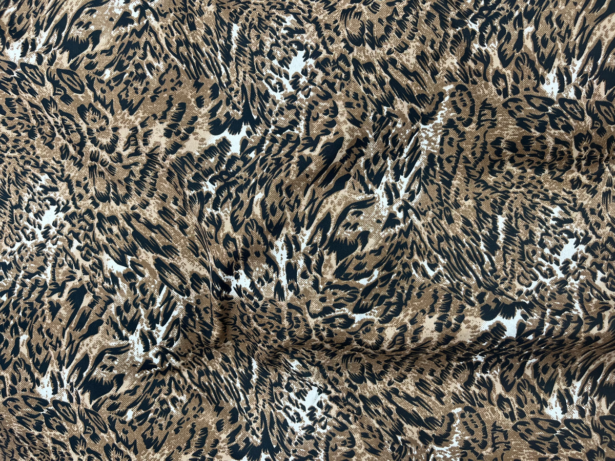 Animal Magic 3 - Clearance Printed Crepe Fabric - Cheap Fabrics