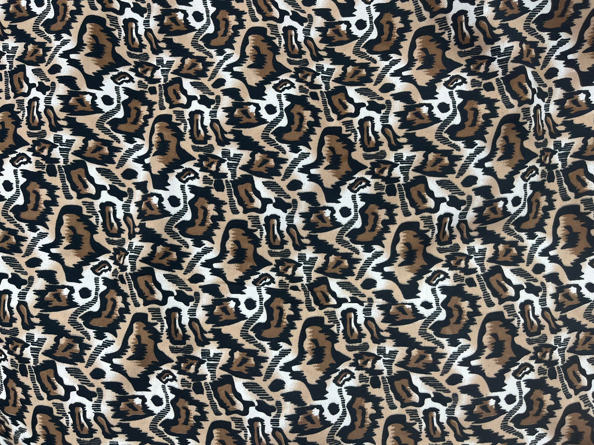 Animal Magic 4 - Clearance Printed Crepe Fabric - Cheap Fabrics