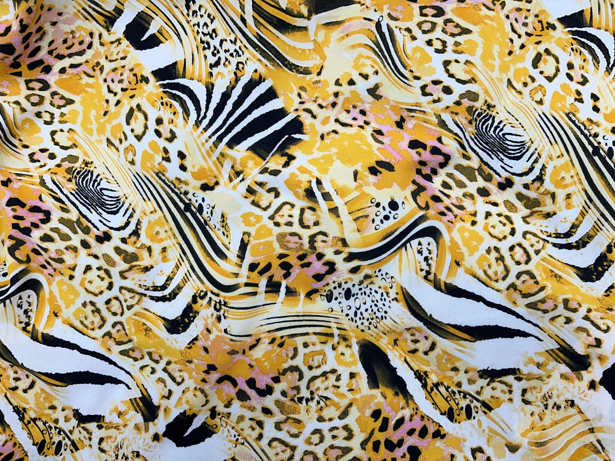 Animal Magic - Printed Crepe Fabric - Cheap Fabrics