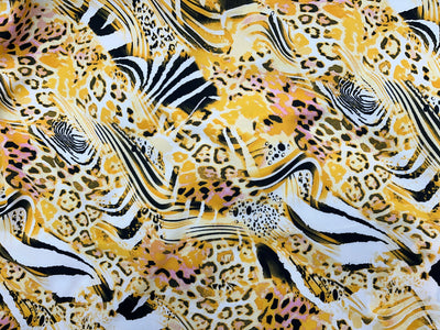 Animal Magic - Printed Crepe Fabric