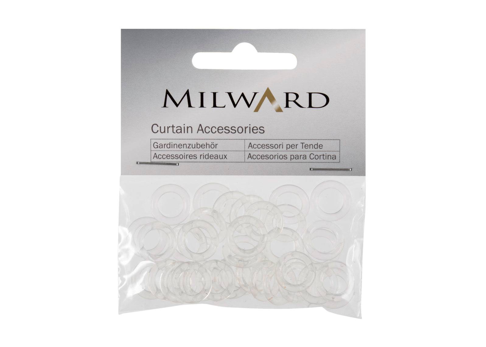 Austrian Blind Rings: 13mm: Clear: Pack of 30 - Cheap Fabrics