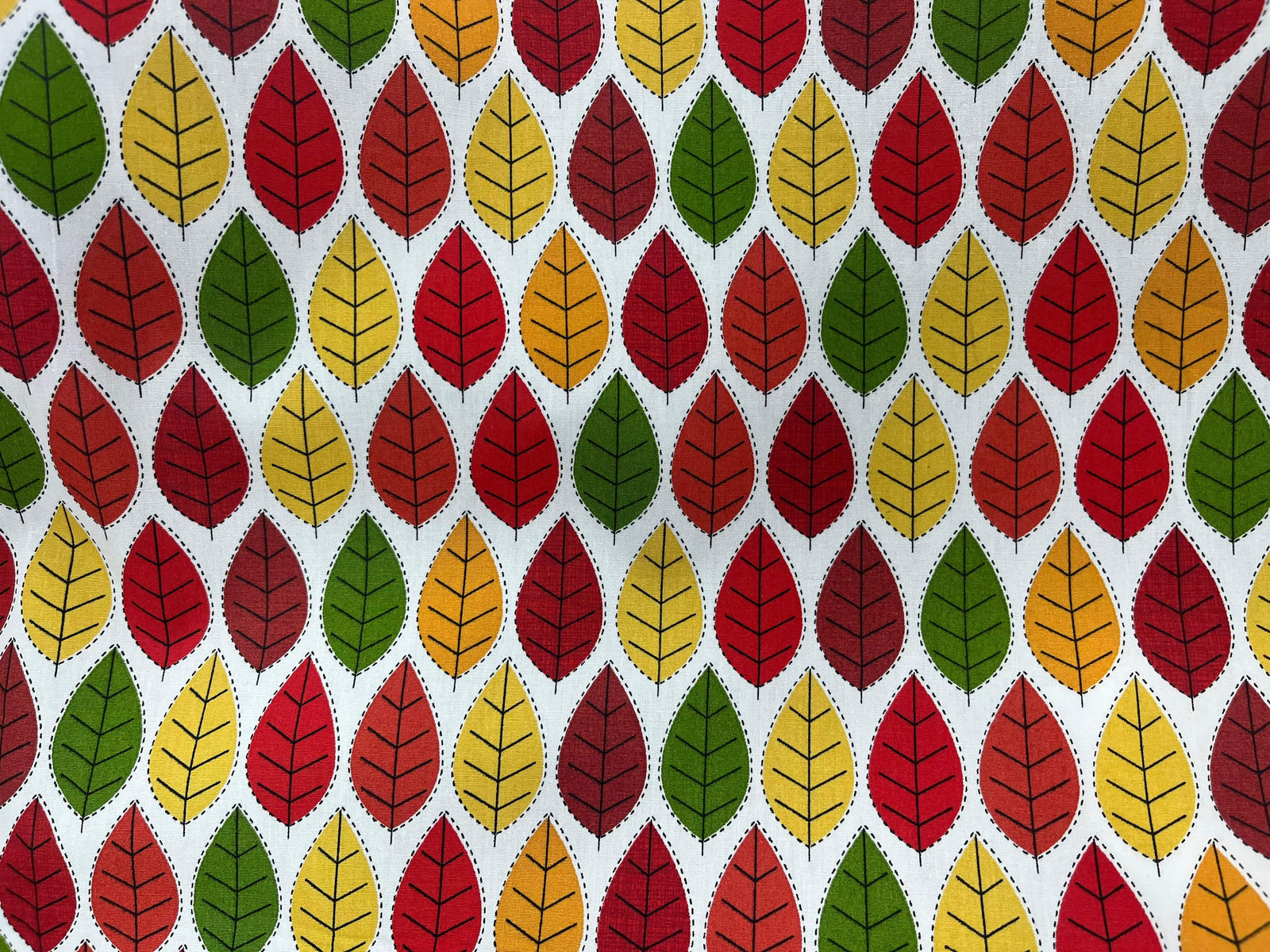 Autumn Leaves - Cotton Poplin Patchwork - Cheap Fabrics