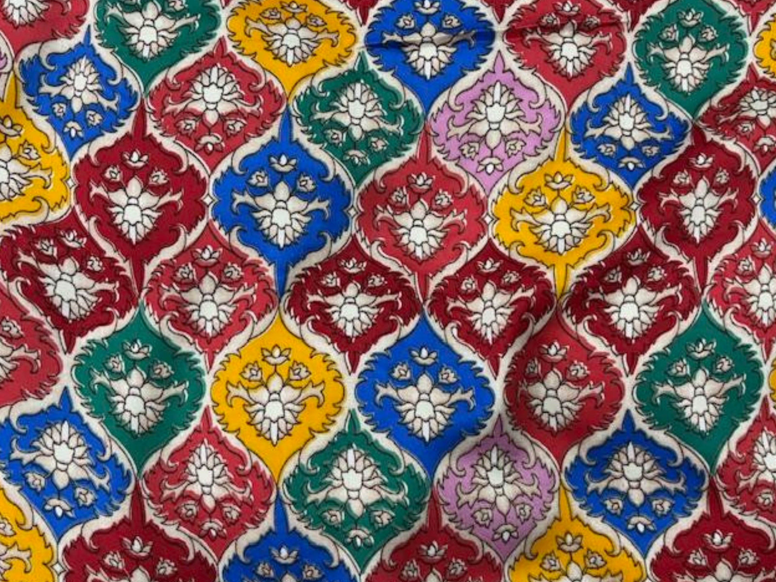 Crest - Printed Crepe Satin - Cheap Fabrics