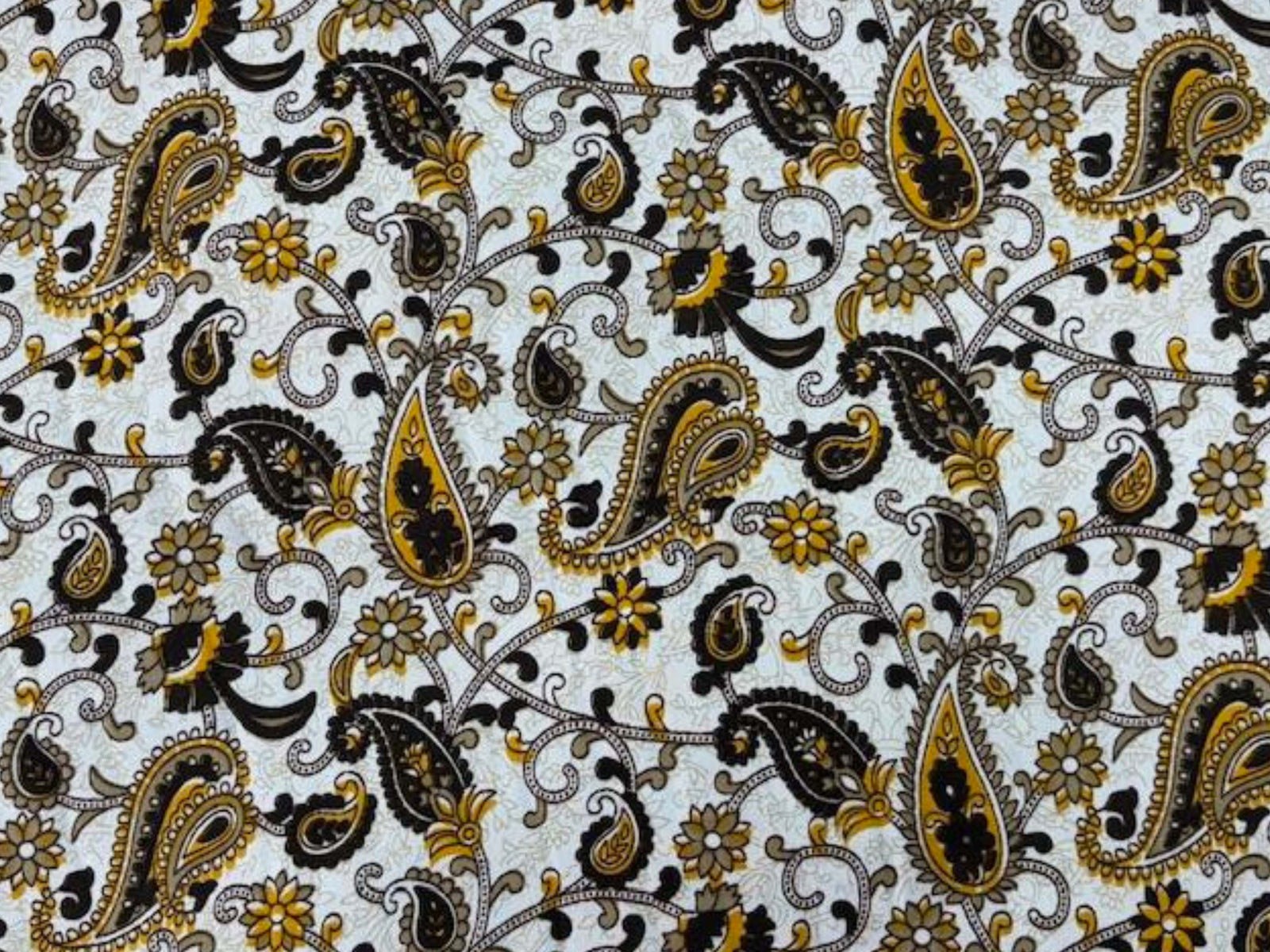 Paisley - Printed Crepe - Cheap Fabrics