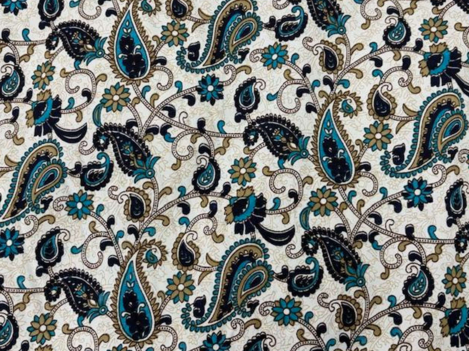 Paisley - Printed Crepe - Cheap Fabrics