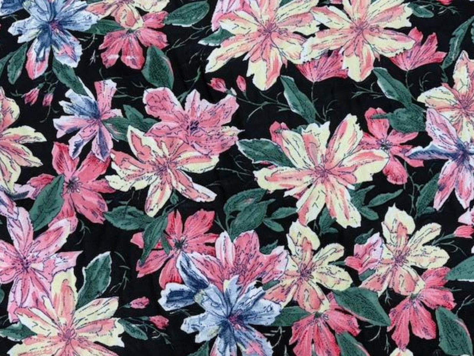 Meadow Whispers - Printed Crepe - Cheap Fabrics