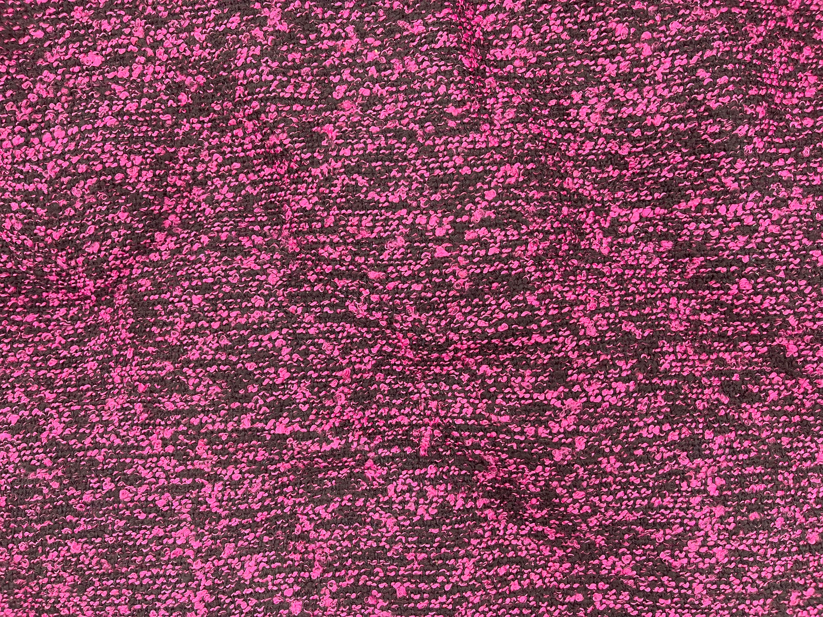 Boucle Fabric - Cerise/Black - Cheap Fabrics