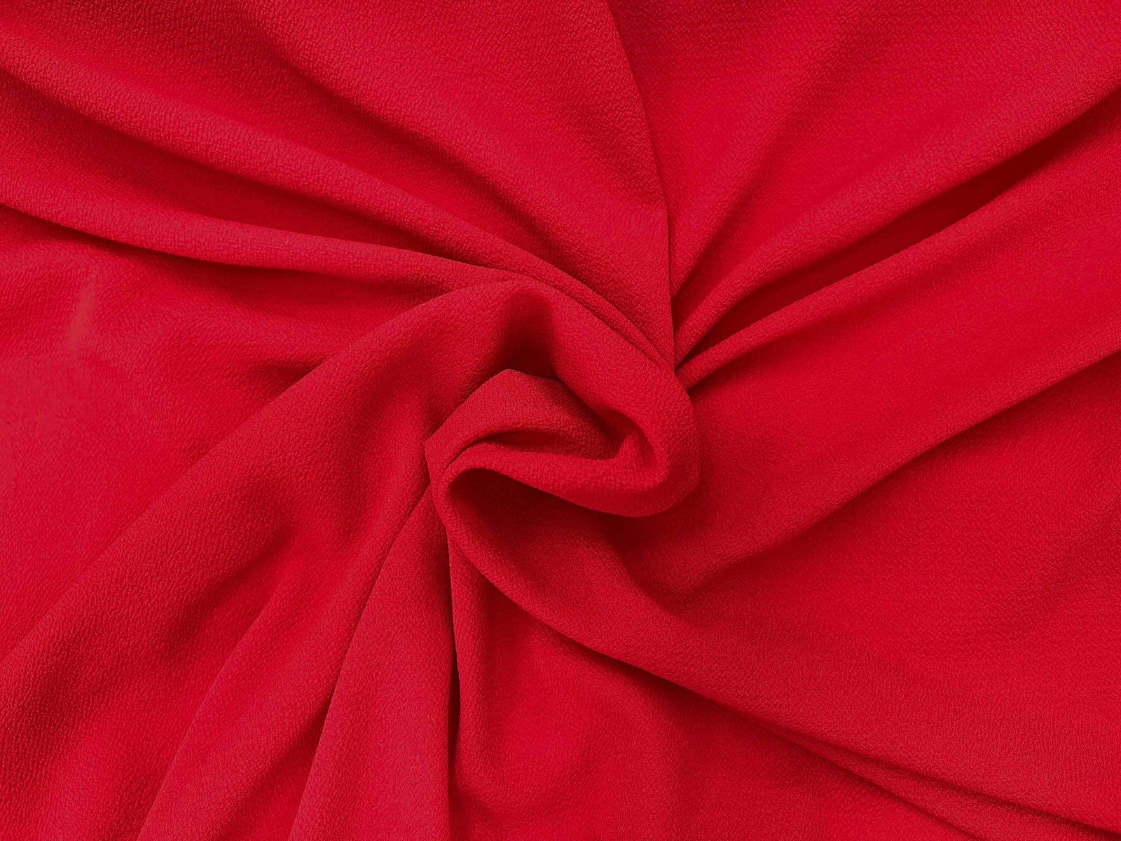 Scarlet plain bubble georgette fabric by Cheap Fabrics, showcasing lightweight, sheer georgette material with a textured bubble pattern.