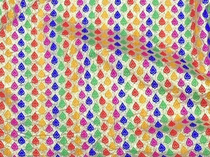 Spades Metallic Brocade - Cheap Fabrics