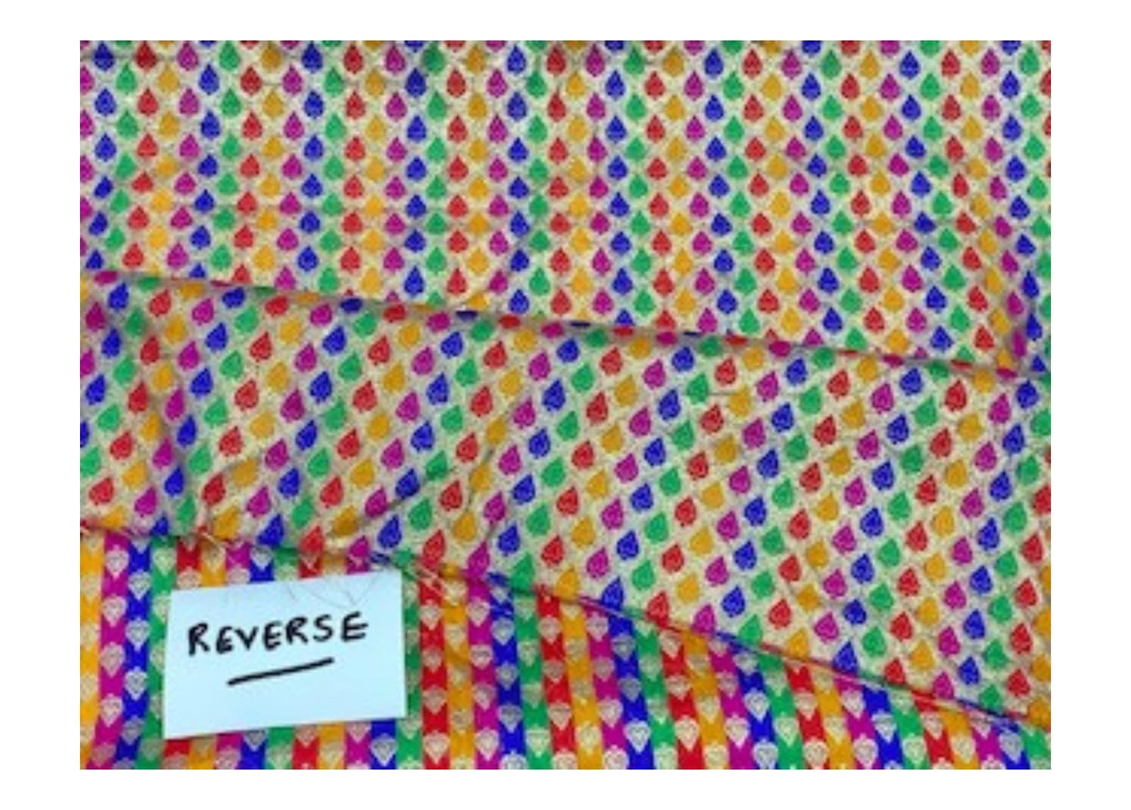 Spades Metallic Brocade - Cheap Fabrics