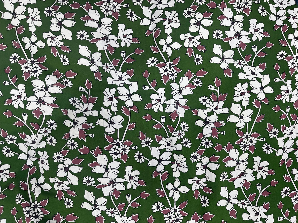 Cassia - Clearance Printed Crepe Fabric - Cheap Fabrics