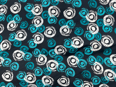 Changing Circles - Clearance Printed Crepe
