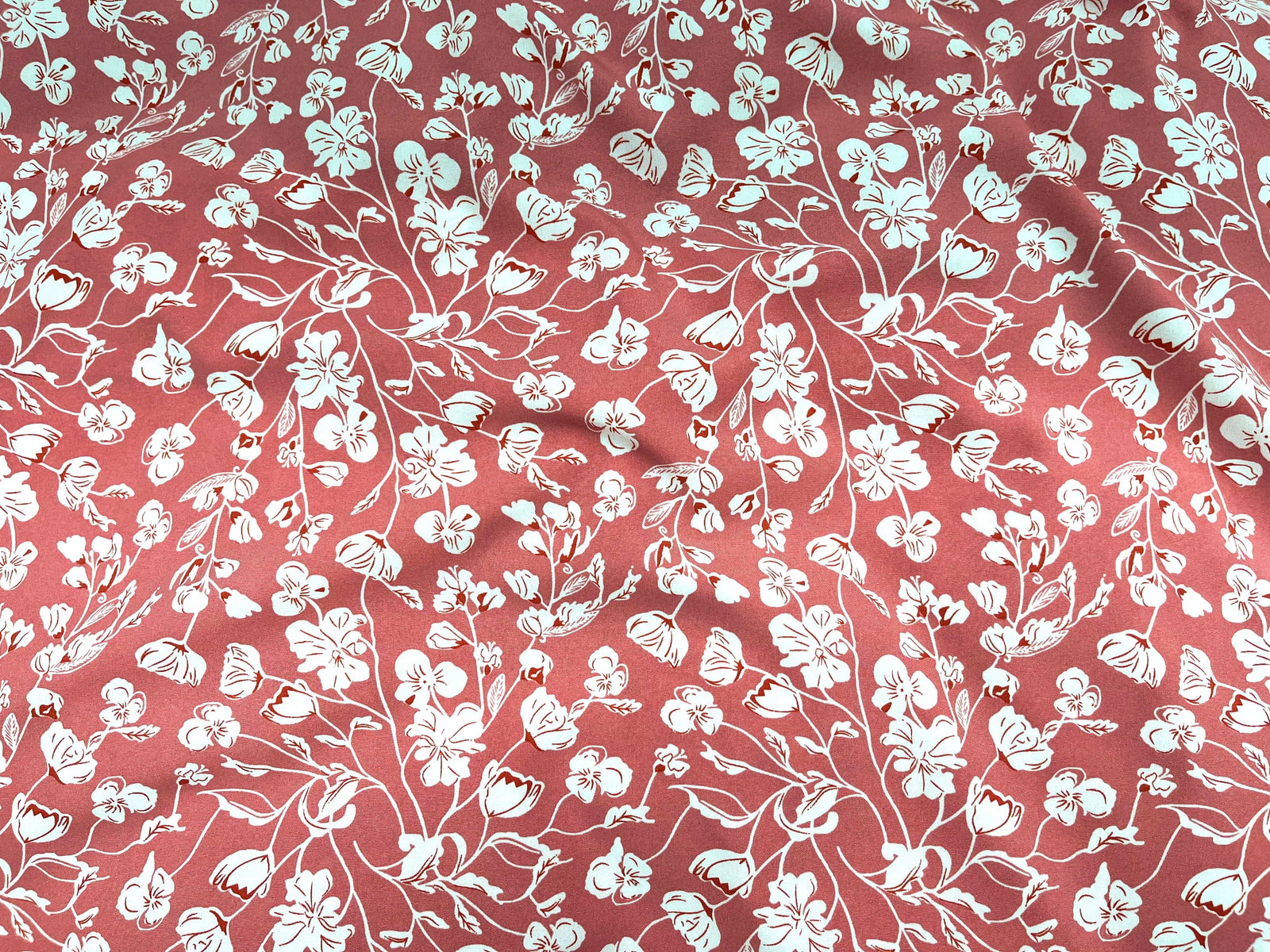 Charming Flower - Printed Crepe Fabric - Cheap Fabrics