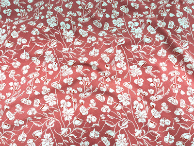 Charming Flower - Printed Crepe Fabric
