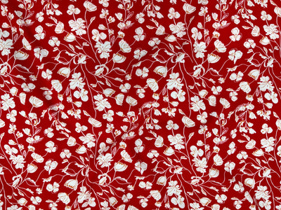 Charming Flower - Printed Crepe Fabric