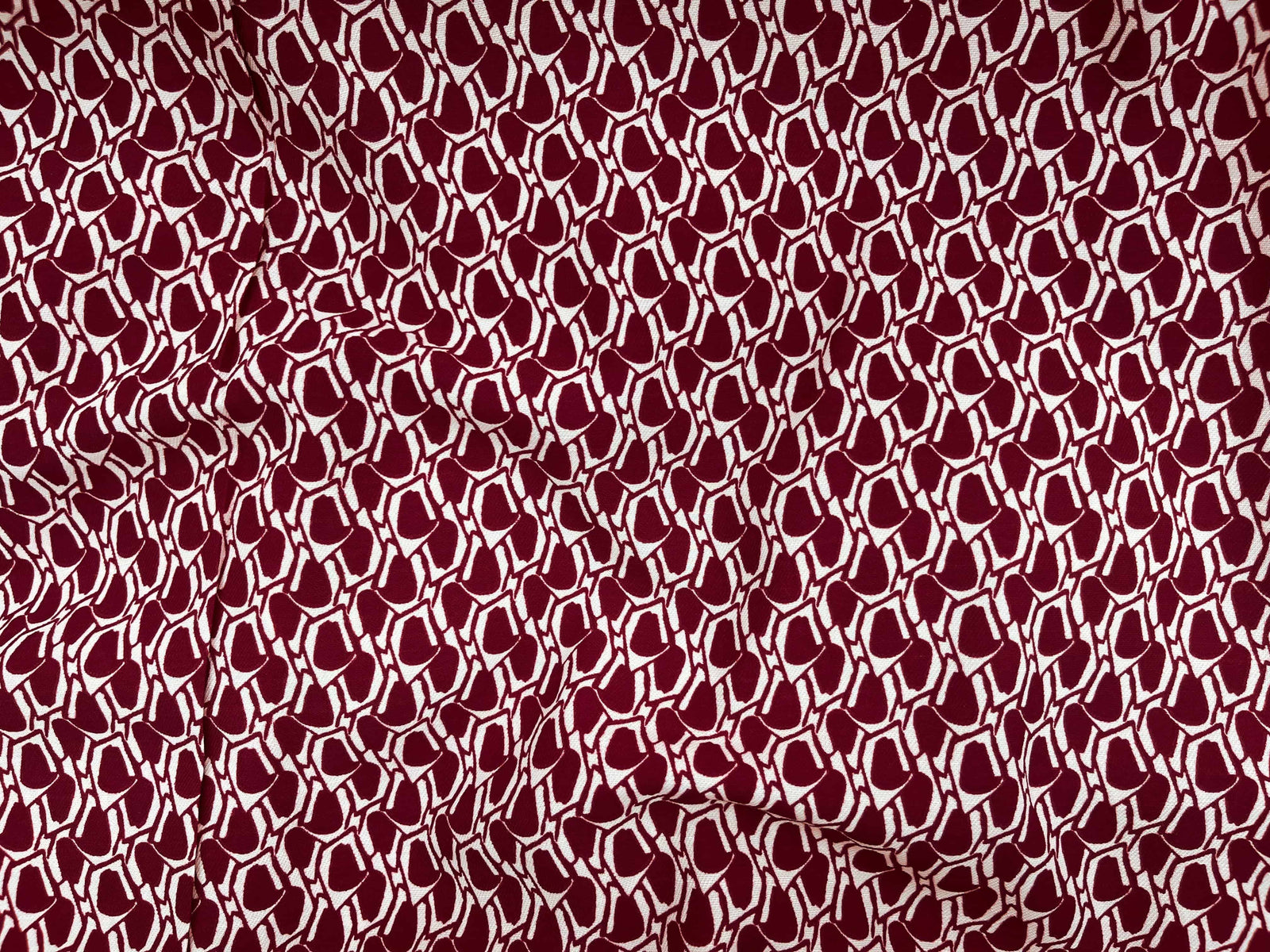 Retro Cherry  - Clearance Printed Crepe Fabric - Cheap Fabrics