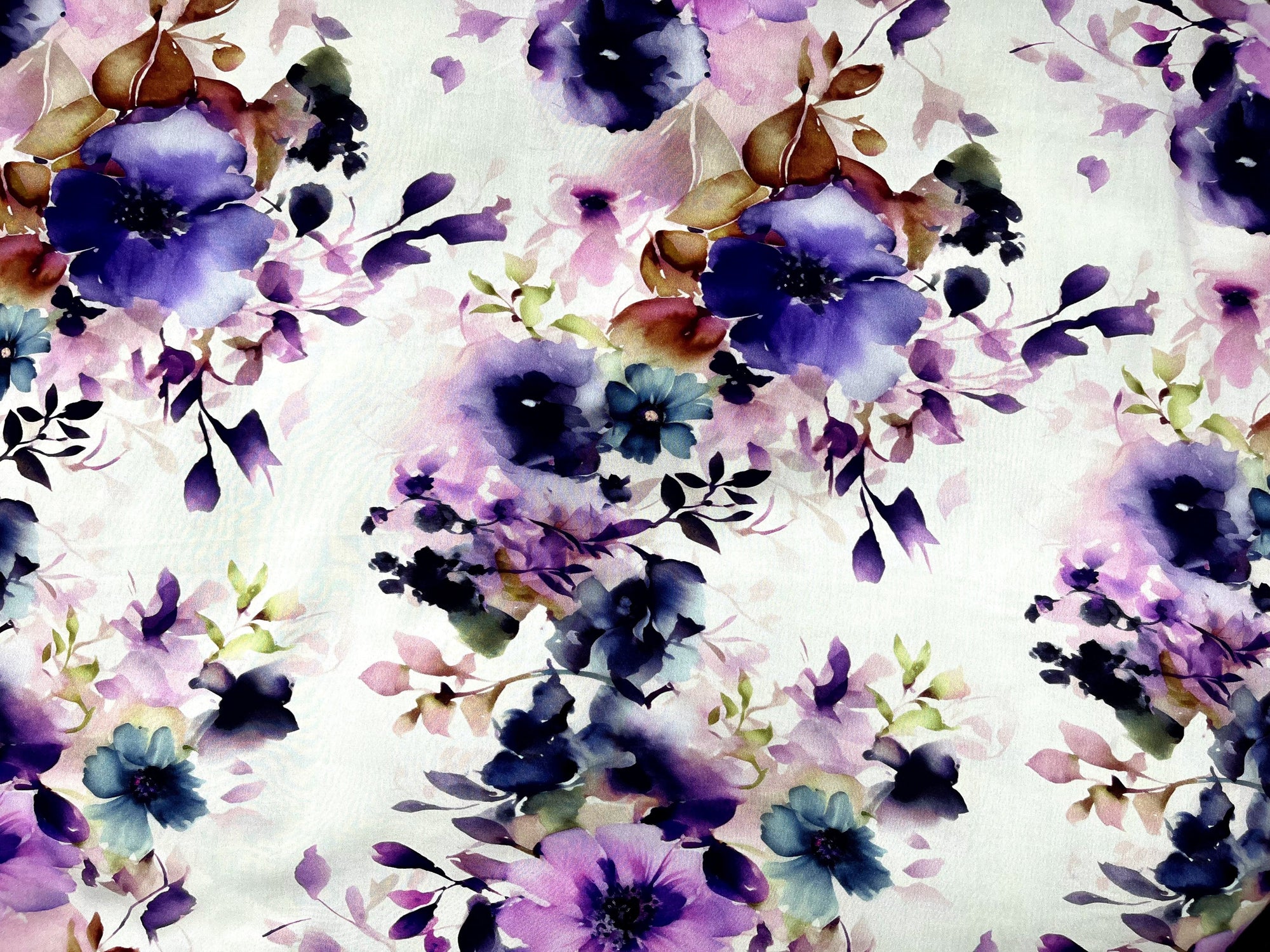 Digital Summer Viscose - Chinese Flower - Cheap Fabrics