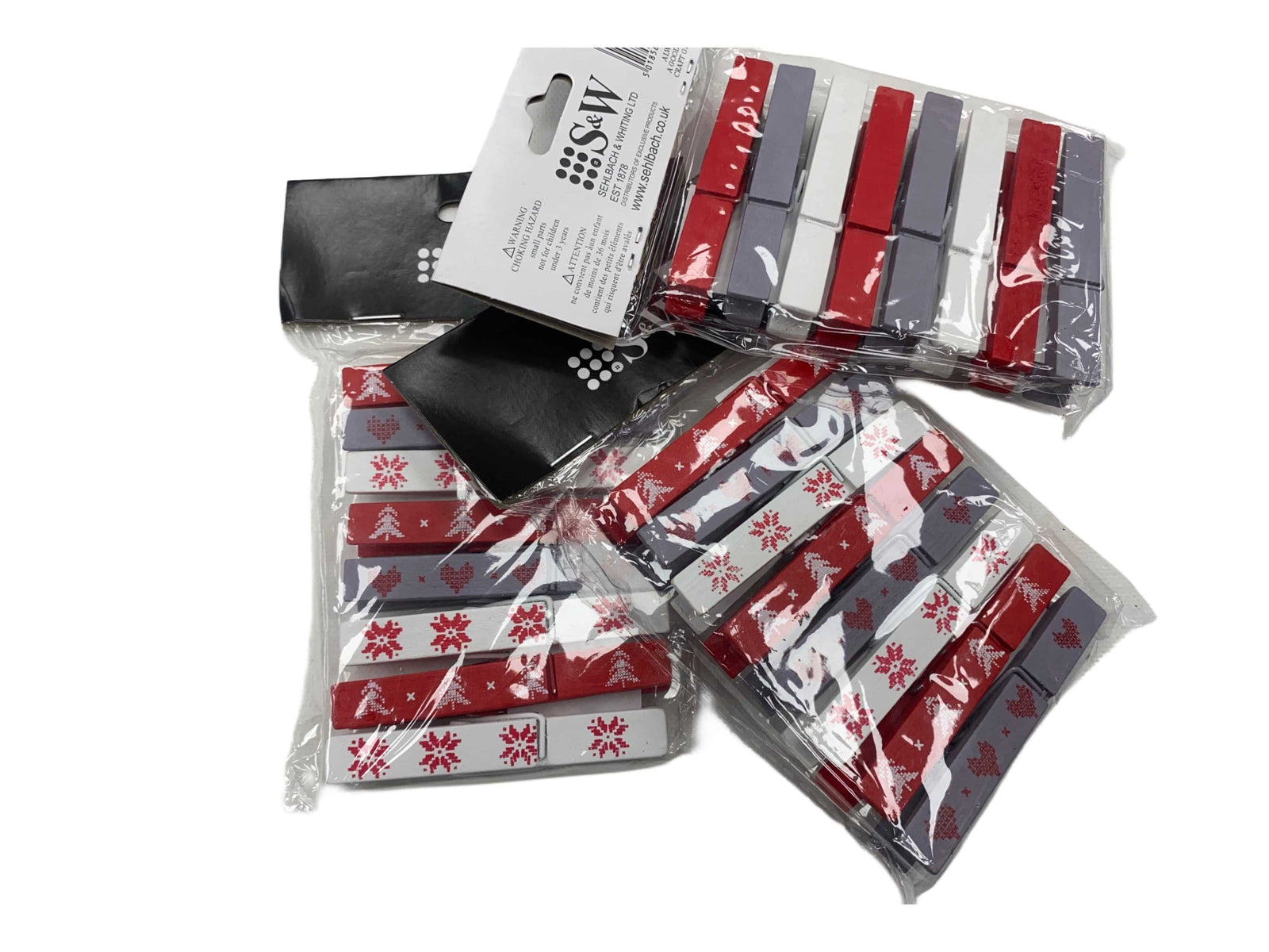 Pegs: Christmas: (Pack of 8) - Cheap Fabrics