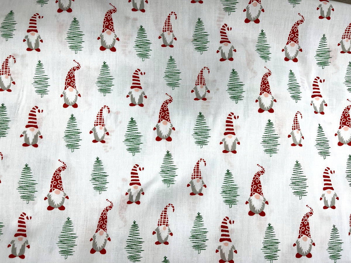 Christmas Dwarf 1 - Poly/Cotton Print Fabric