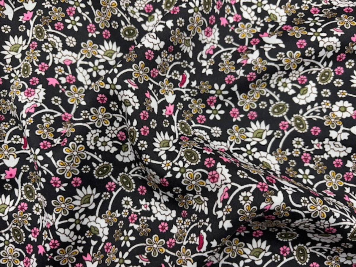 Mini Floral - Clearance Printed Crepe Fabric - Cheap Fabrics