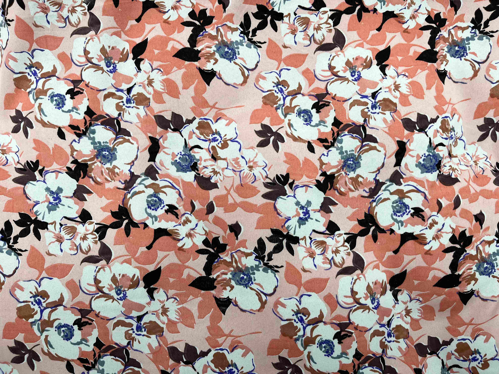 Clearance Printed Crepe Fabric - Floral Style - Cheap Fabrics