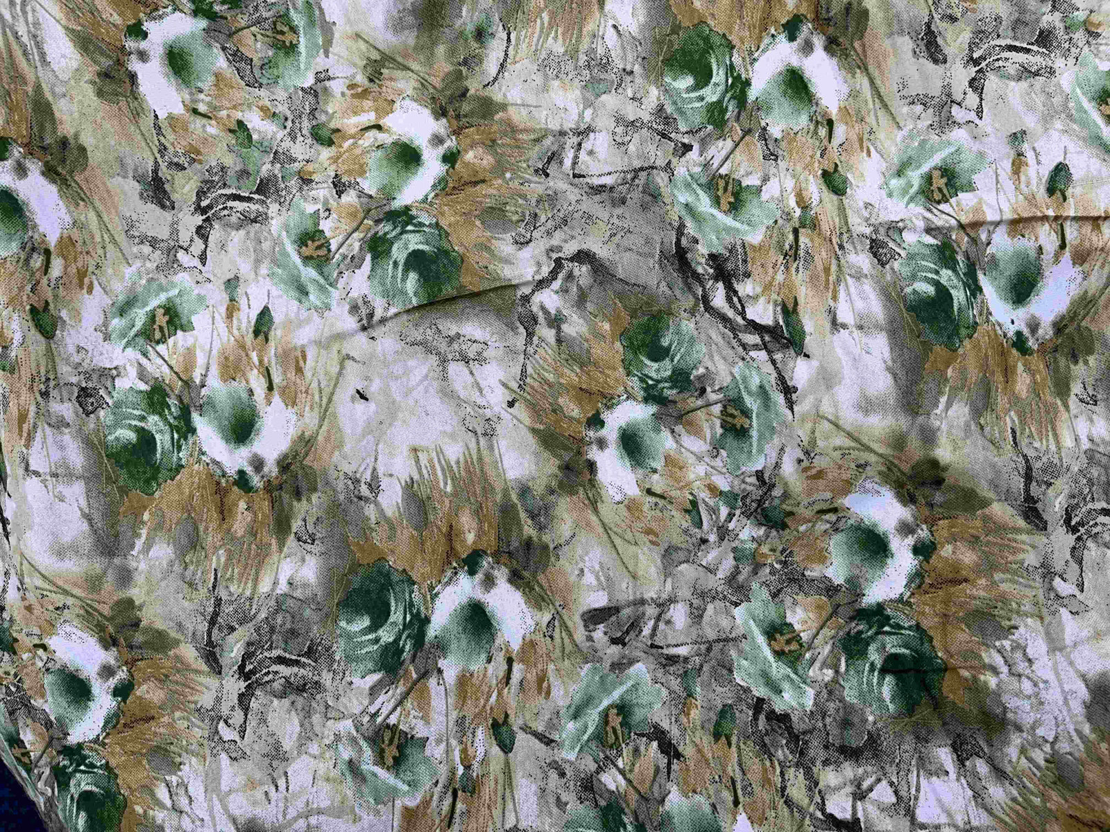 Clearance Printed Crepe Fabric - Floral Haze - Cheap Fabrics