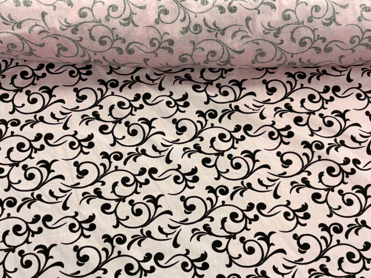 Scroll - Cotton Mix Flock