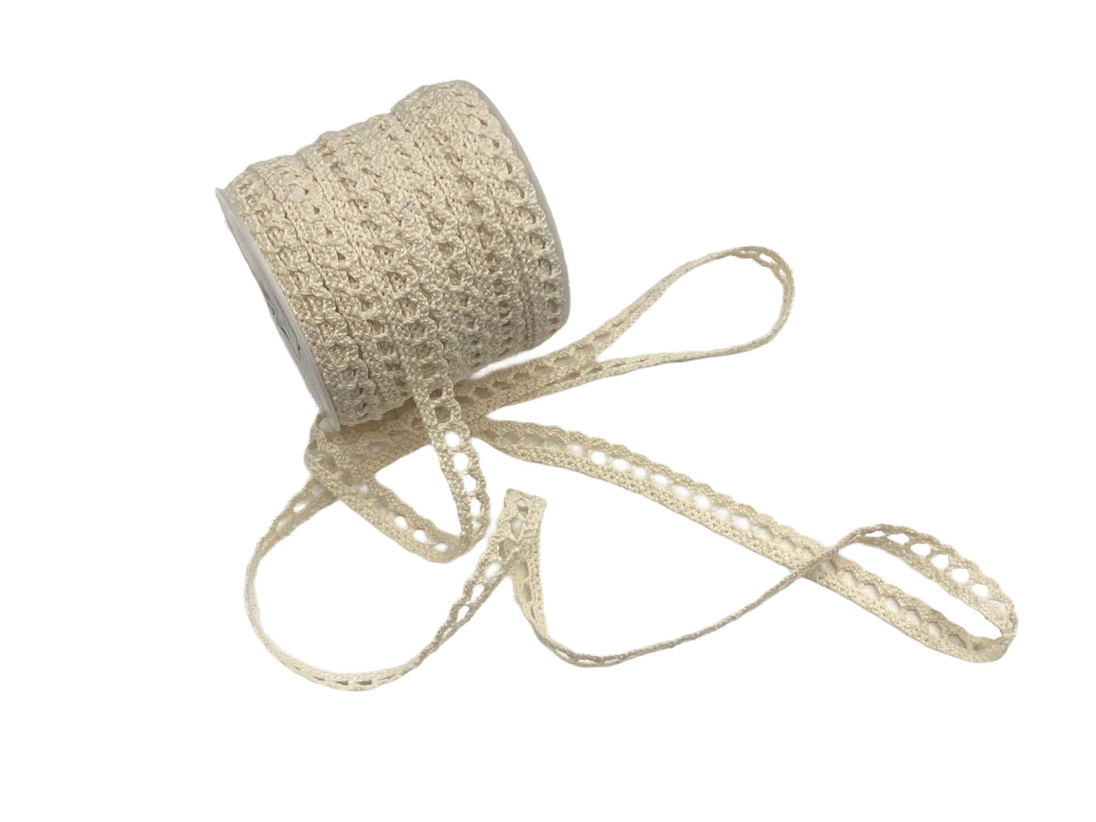 Cotton Lace Trim - Design 7 - 11mm - Cheap Fabrics