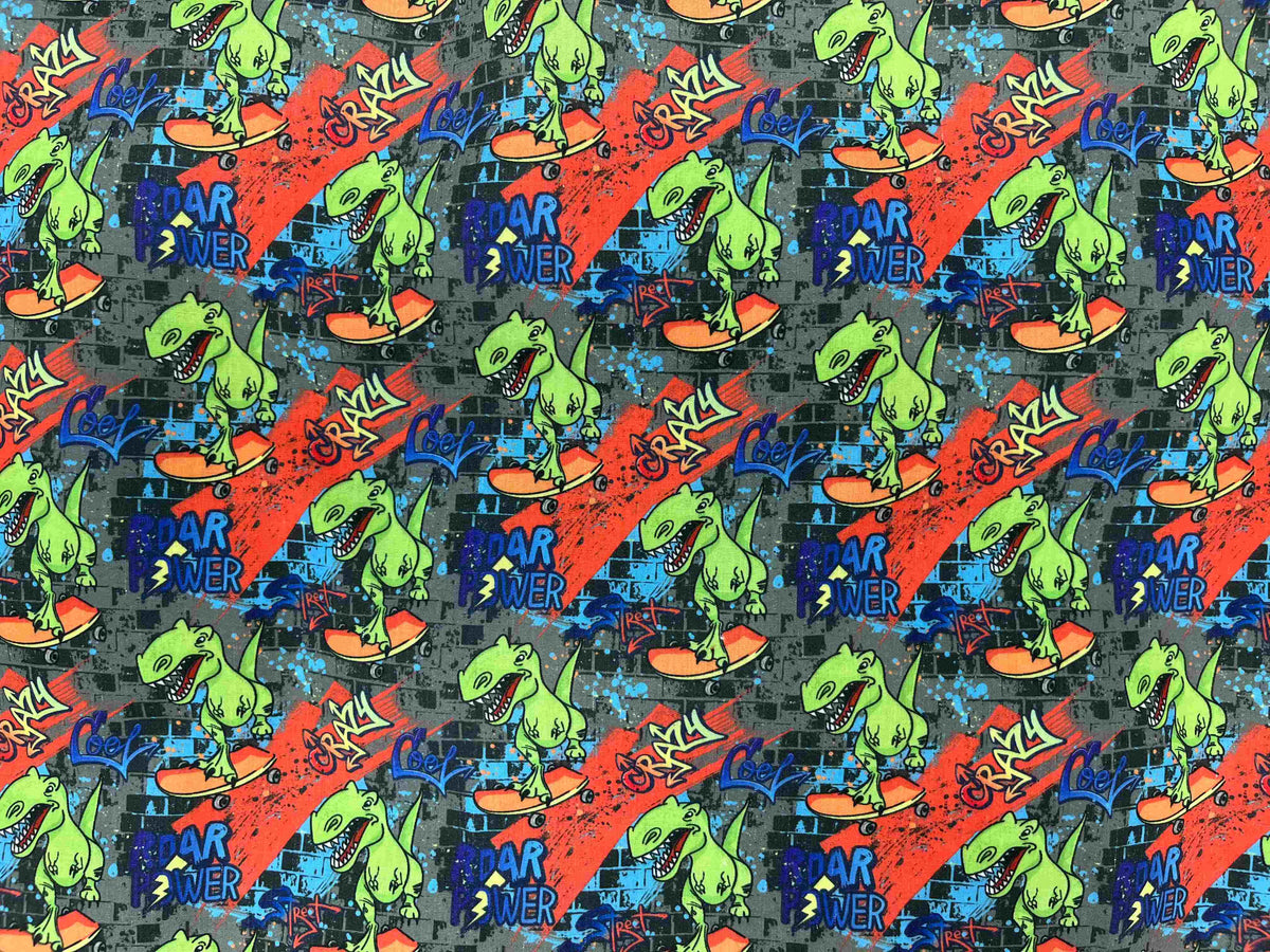 Crazy Rex - Poly/Cotton Printed Fabric - Cheap Fabrics