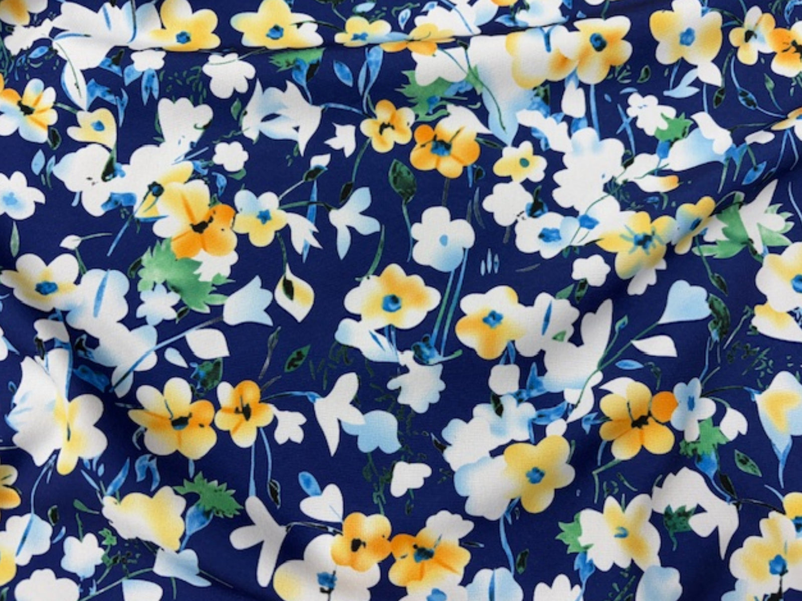 Garden Bloom - Printed Peachskin Fabric