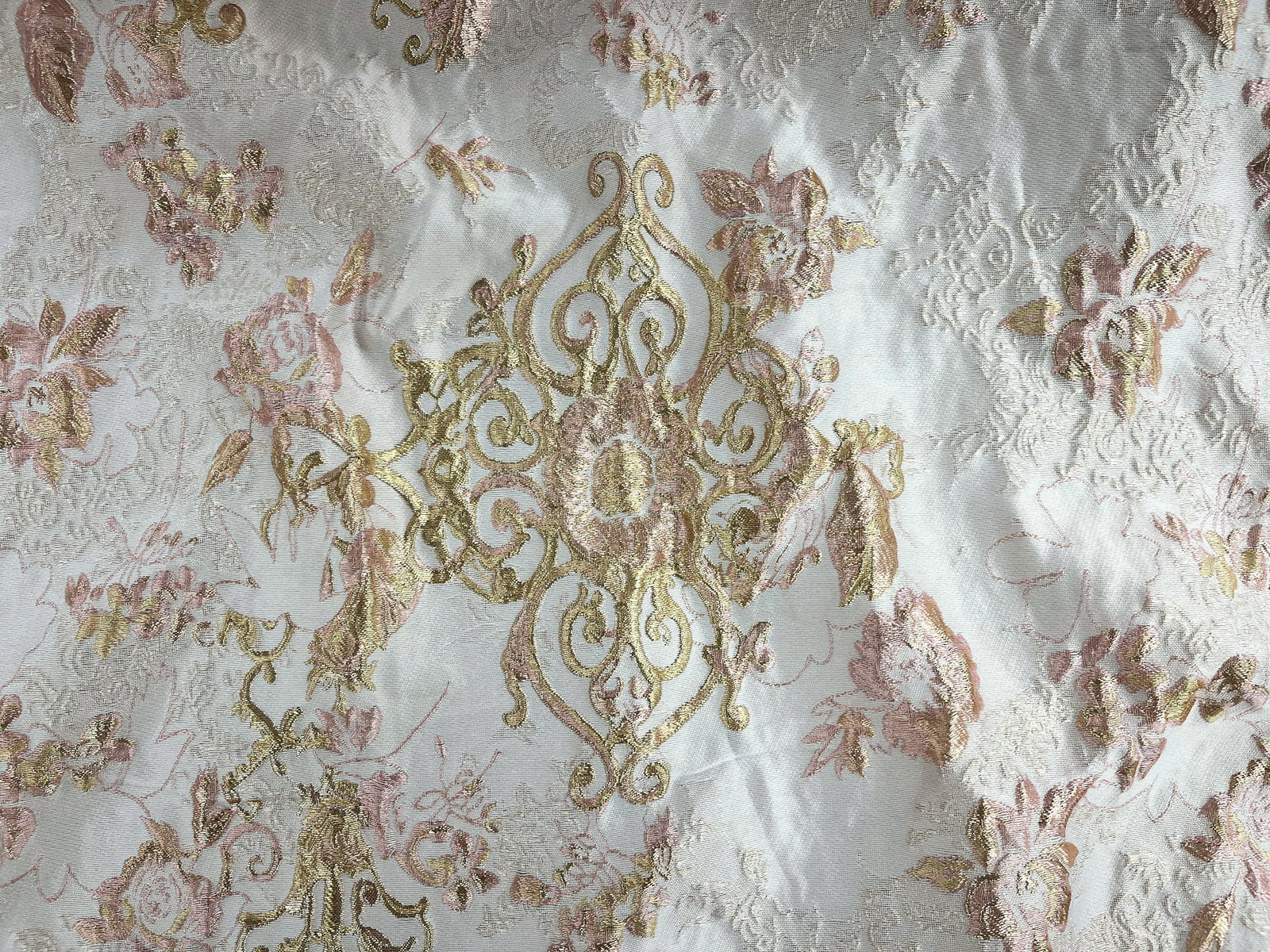 Crest Korean Brocade Fabric - Cheap Fabrics