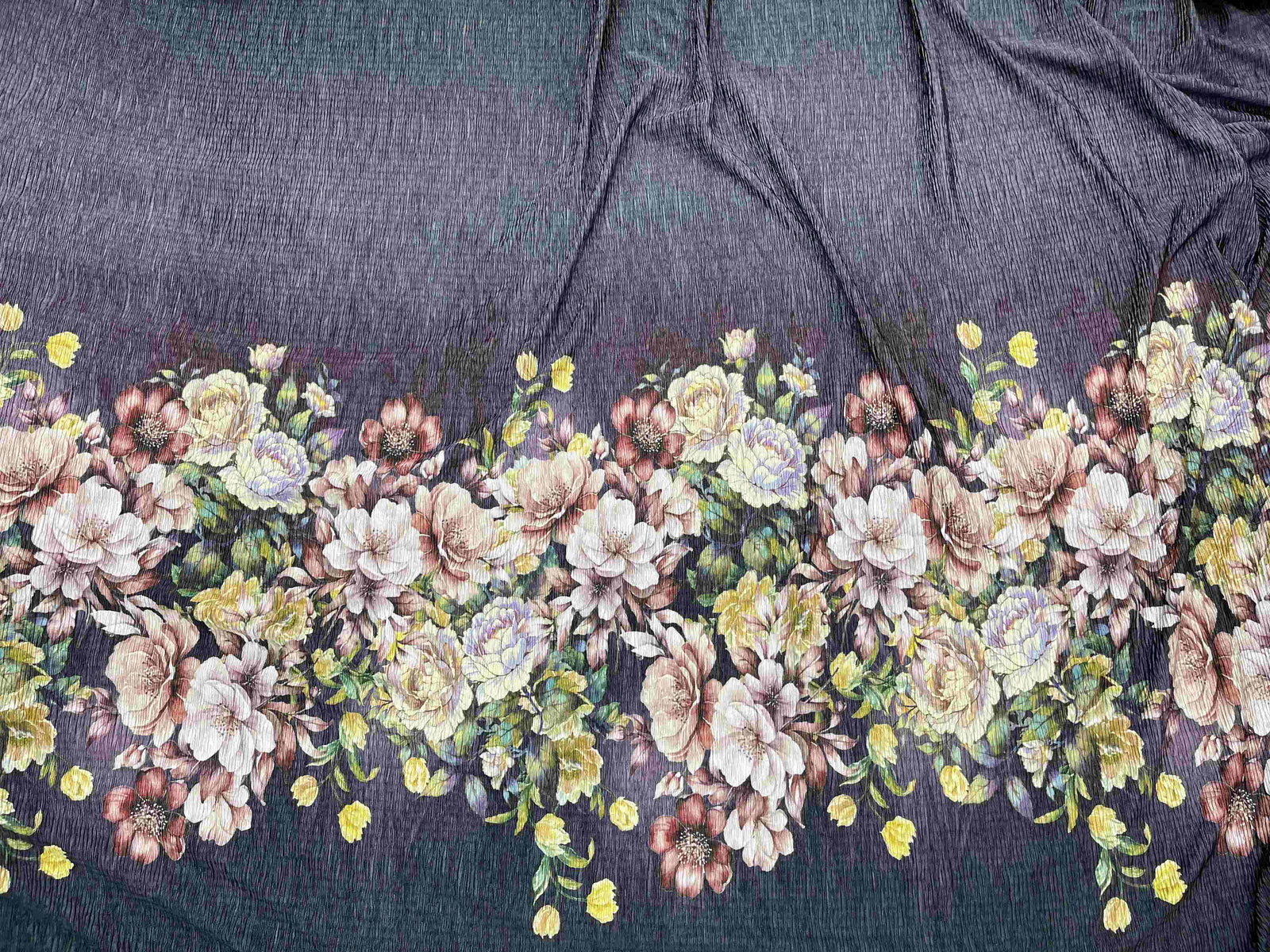 Crushed Jersey Fabric - Boho Floral