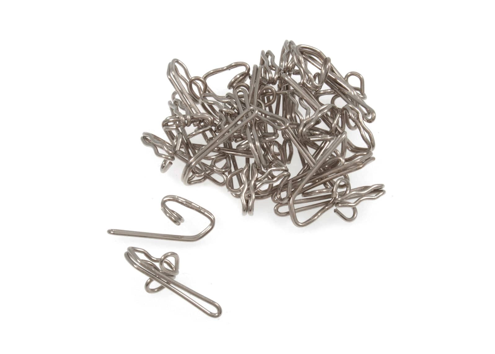 Steel Curtain Hooks: (30 Pack) - Cheap Fabrics