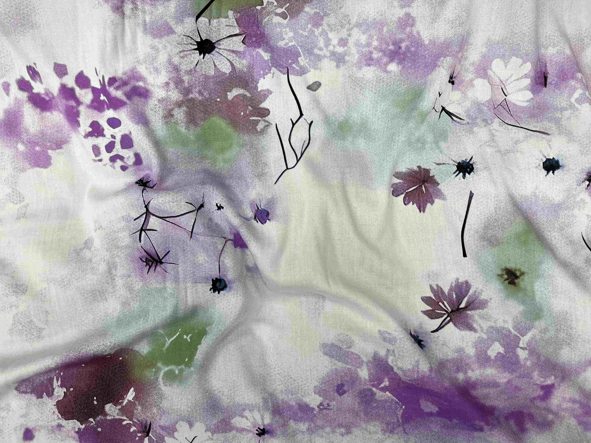 Deluxe Printed Viscose Fabric - Artistic - Cheap Fabrics