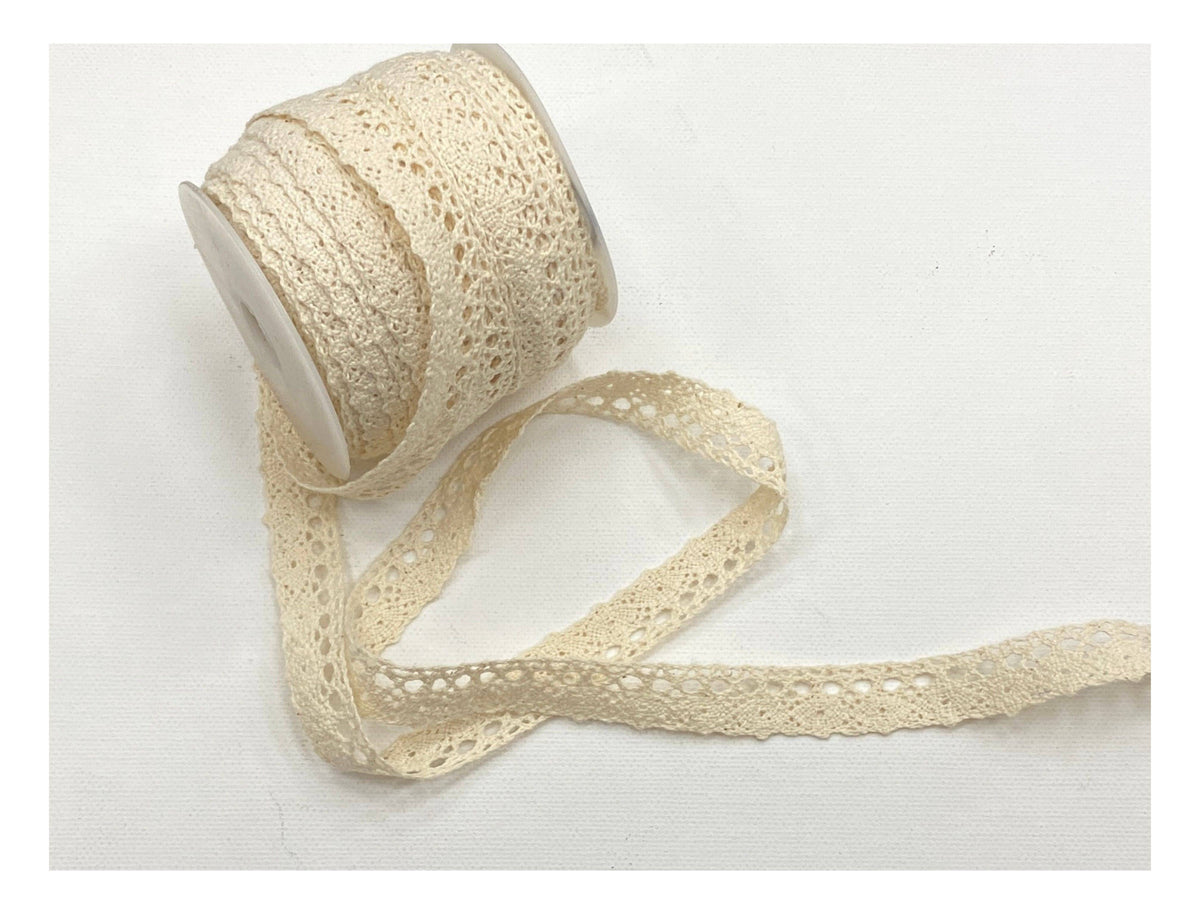 Cotton Lace Trim - Design 3 - Approx 15mm/18mm