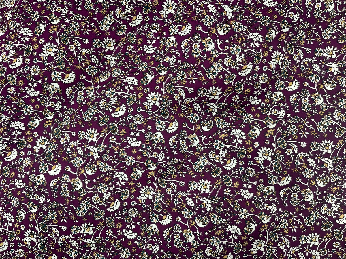 Ditsy Design - Clearance Printed Crepe Fabric - Cheap Fabrics