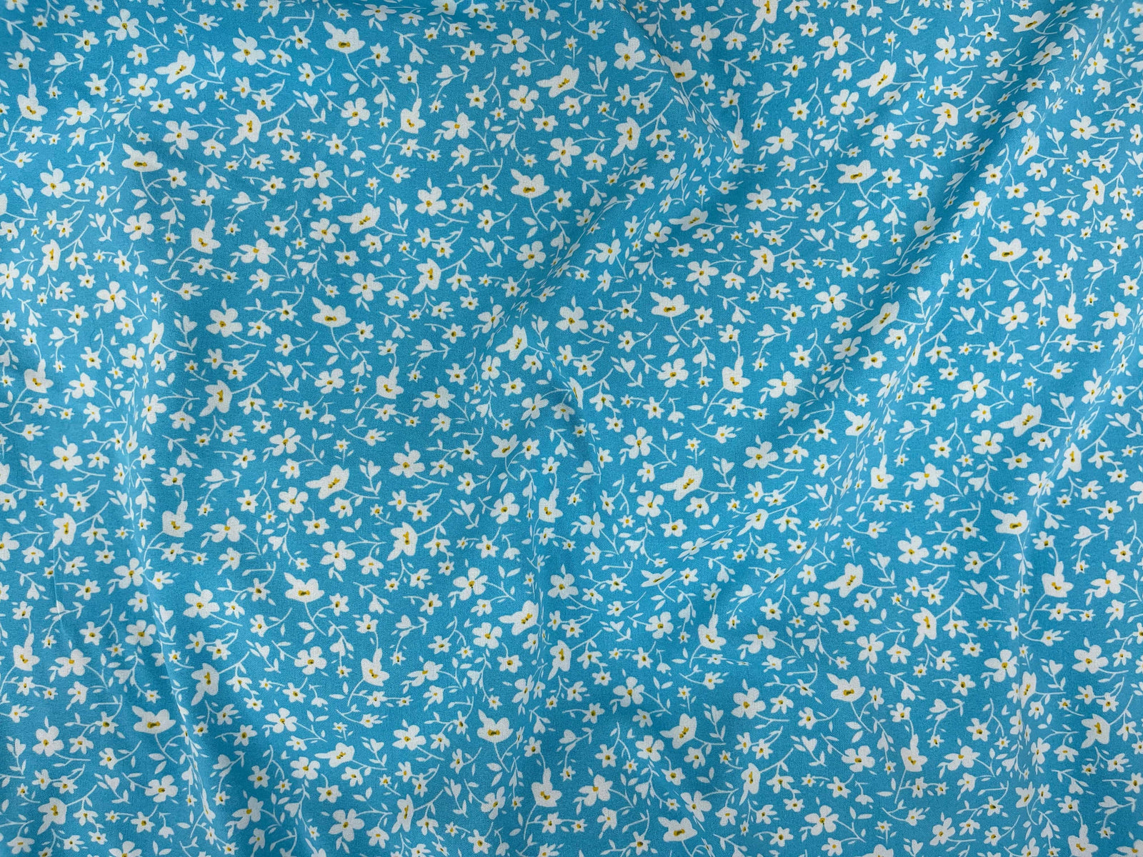 Ditsy Floral - Printed Crepe Fabric - Cheap Fabrics