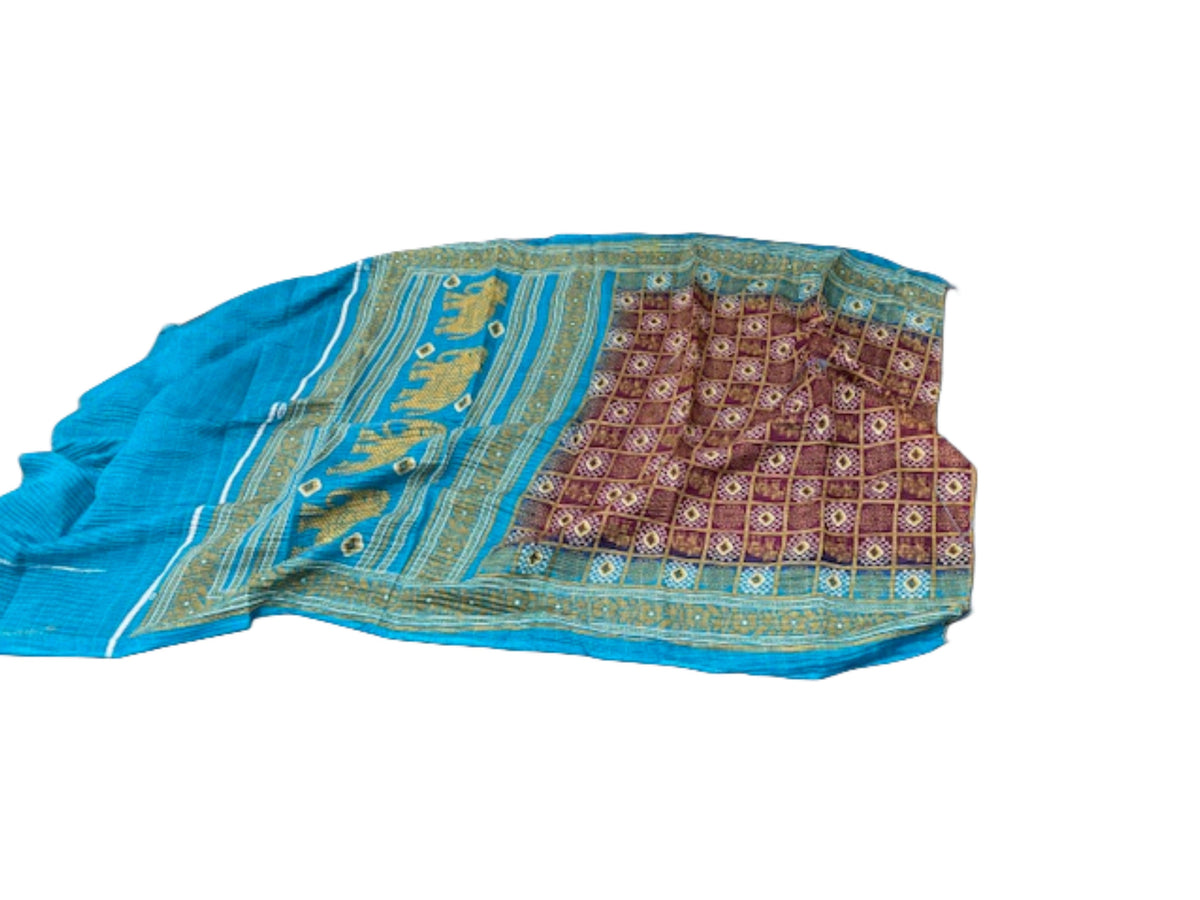 ELEPHANT BLOCK -  LENGTH FABRIC (1.78cms x 1.06cms) - DEFECT - Cheap Fabrics
