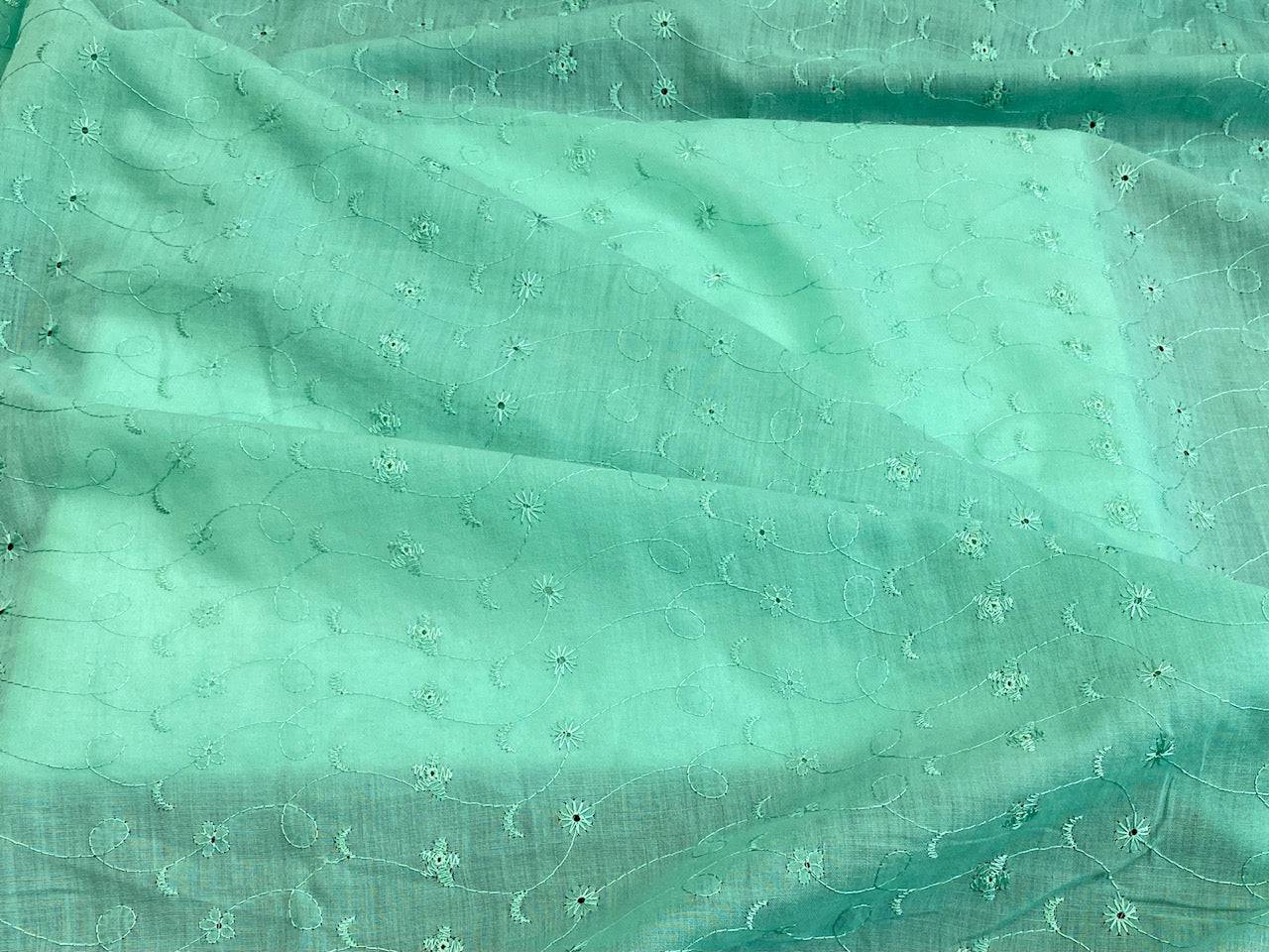 Embroidery Anglais - Mint - Cheap Fabrics