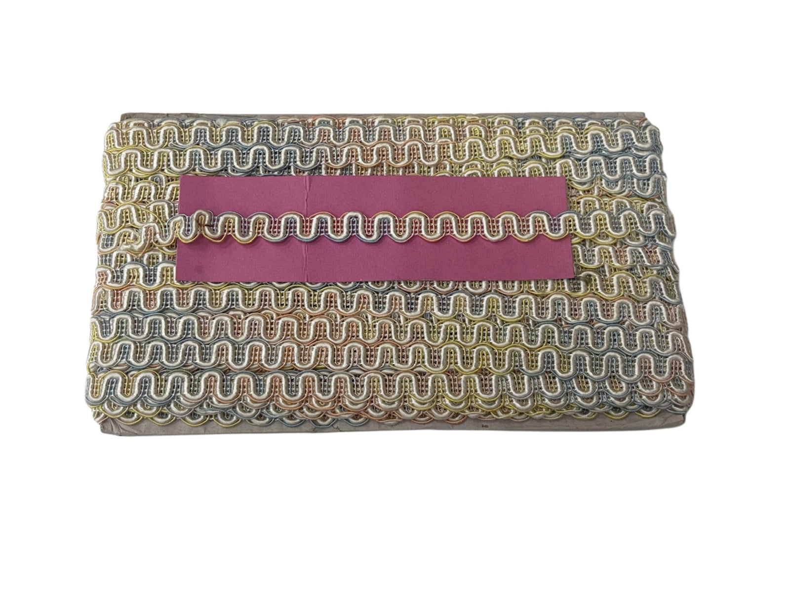 Pastel Multicolour Wavy Ric Rac Trim - Cheap Fabrics