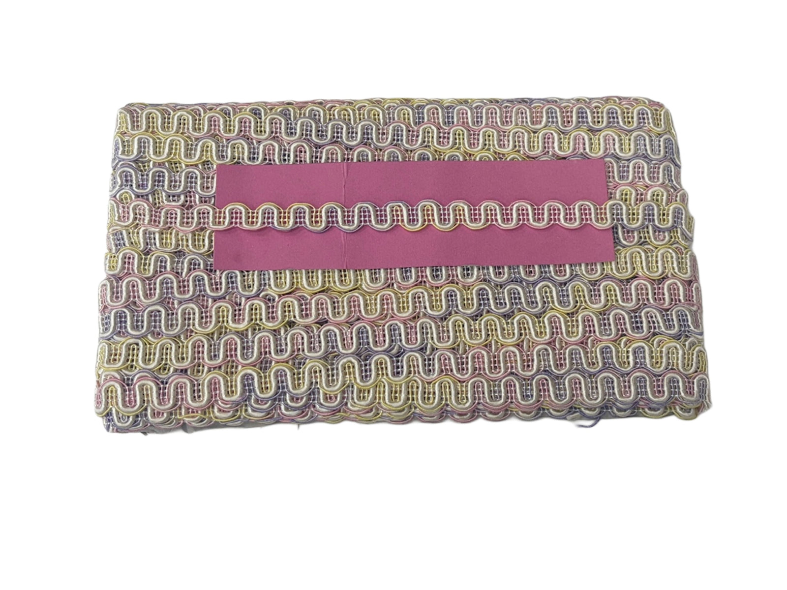 Pastel Multicolour Wavy Ric Rac Trim - Cheap Fabrics
