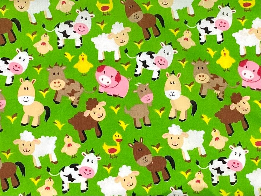Farmyard- Poly/Cotton Print - Cheap Fabrics