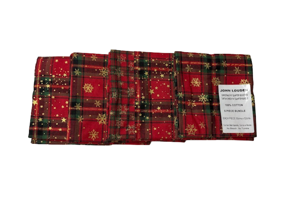 Christmas Fat Quarter 5 Piece Bundle - John Louden - Cheap Fabrics