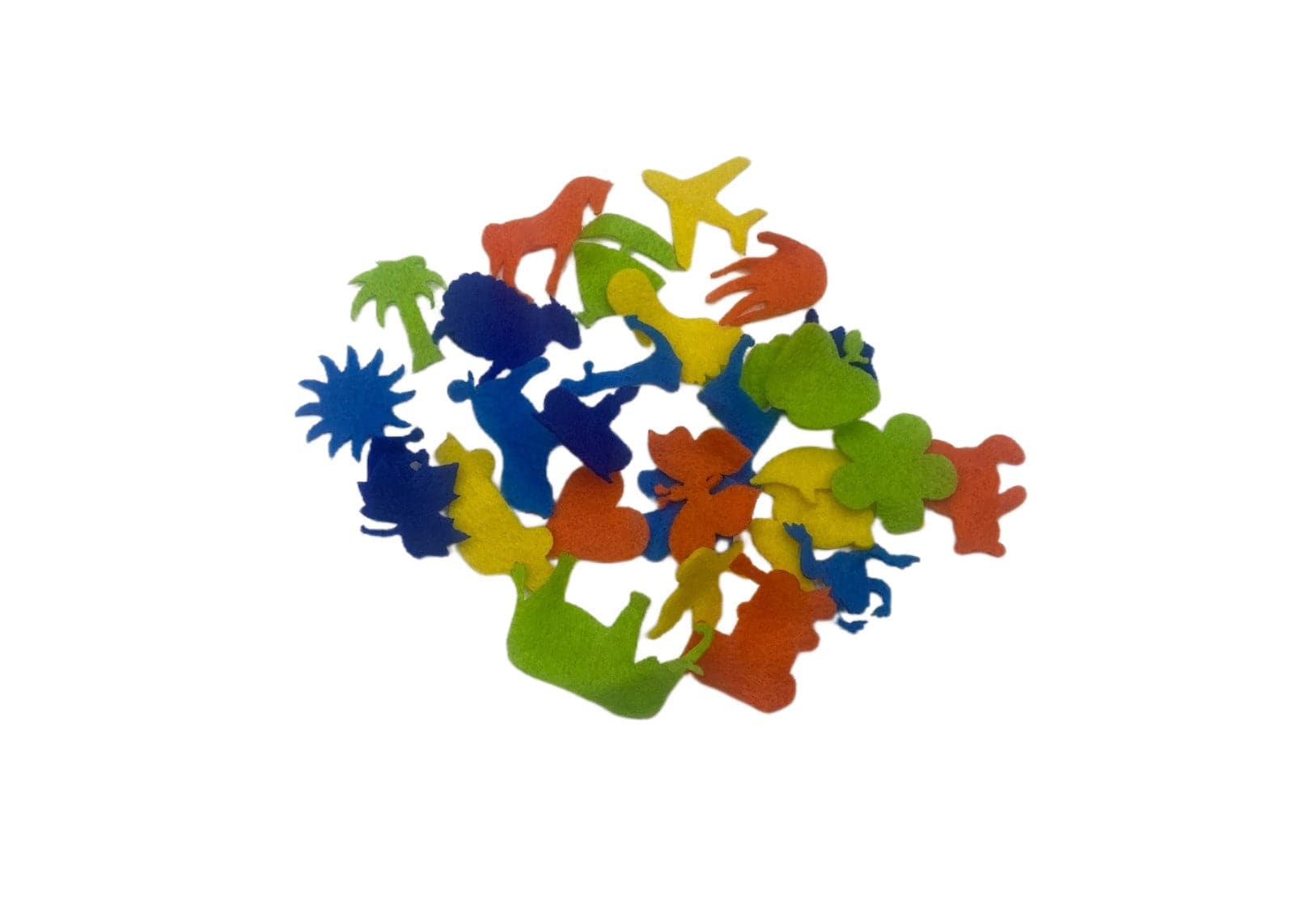 Felt Motifs - Assorted Letters & Shapes - Cheap Fabrics