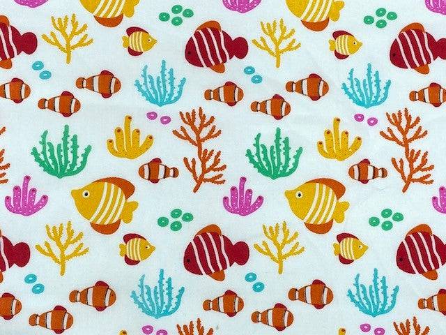 Sealife Fish - Poly/Cotton Print - Cheap Fabrics