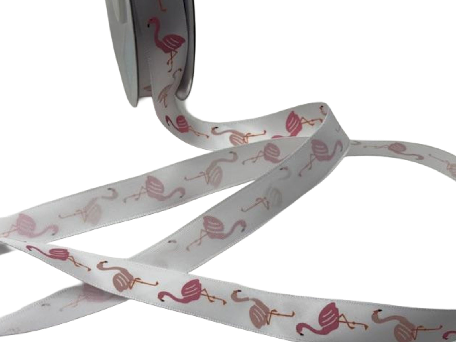 Flamingo - Satin Ribbon - Cheap Fabrics