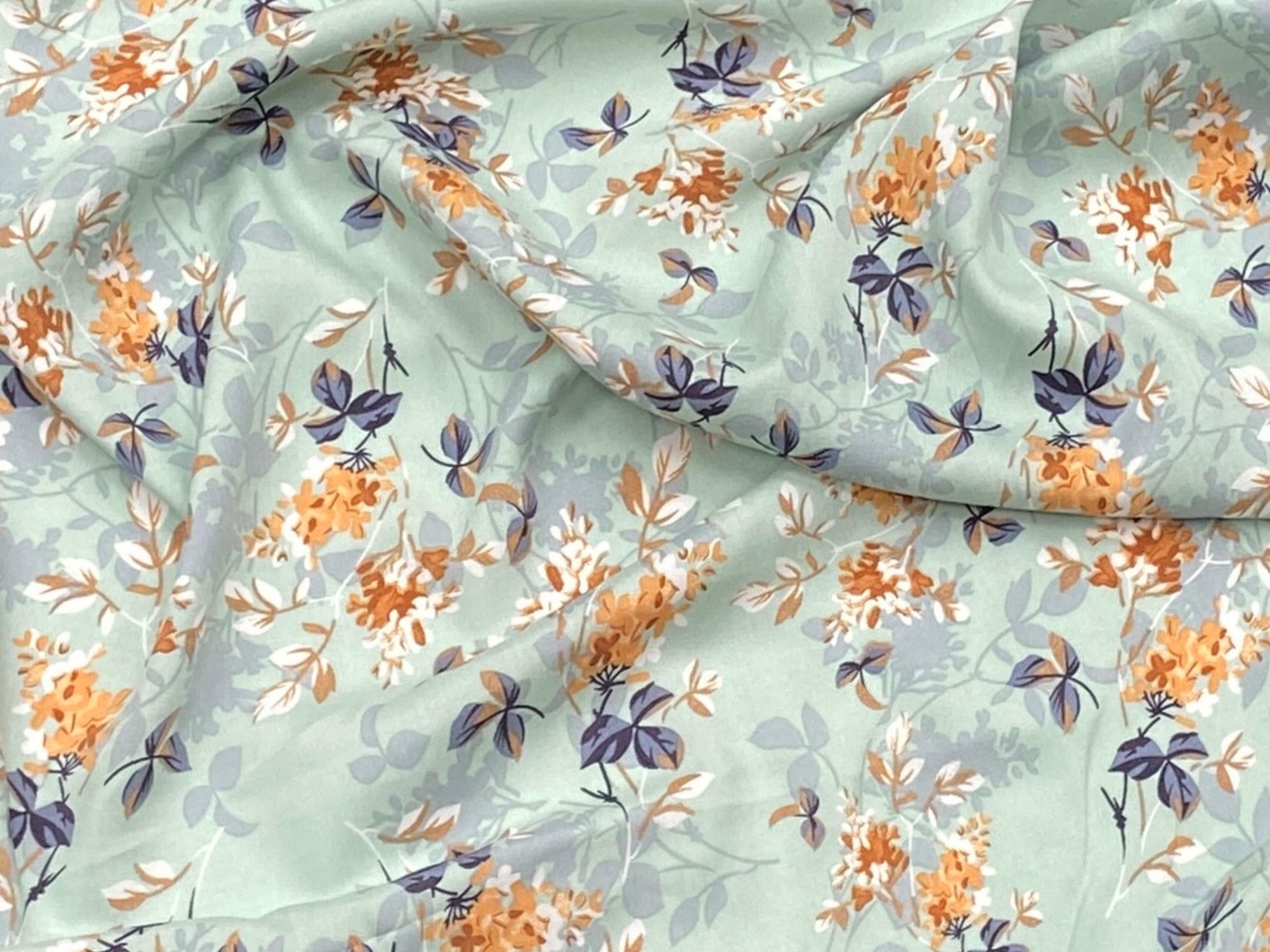 Summer Viscose - Floral Shadow - Cheap Fabrics