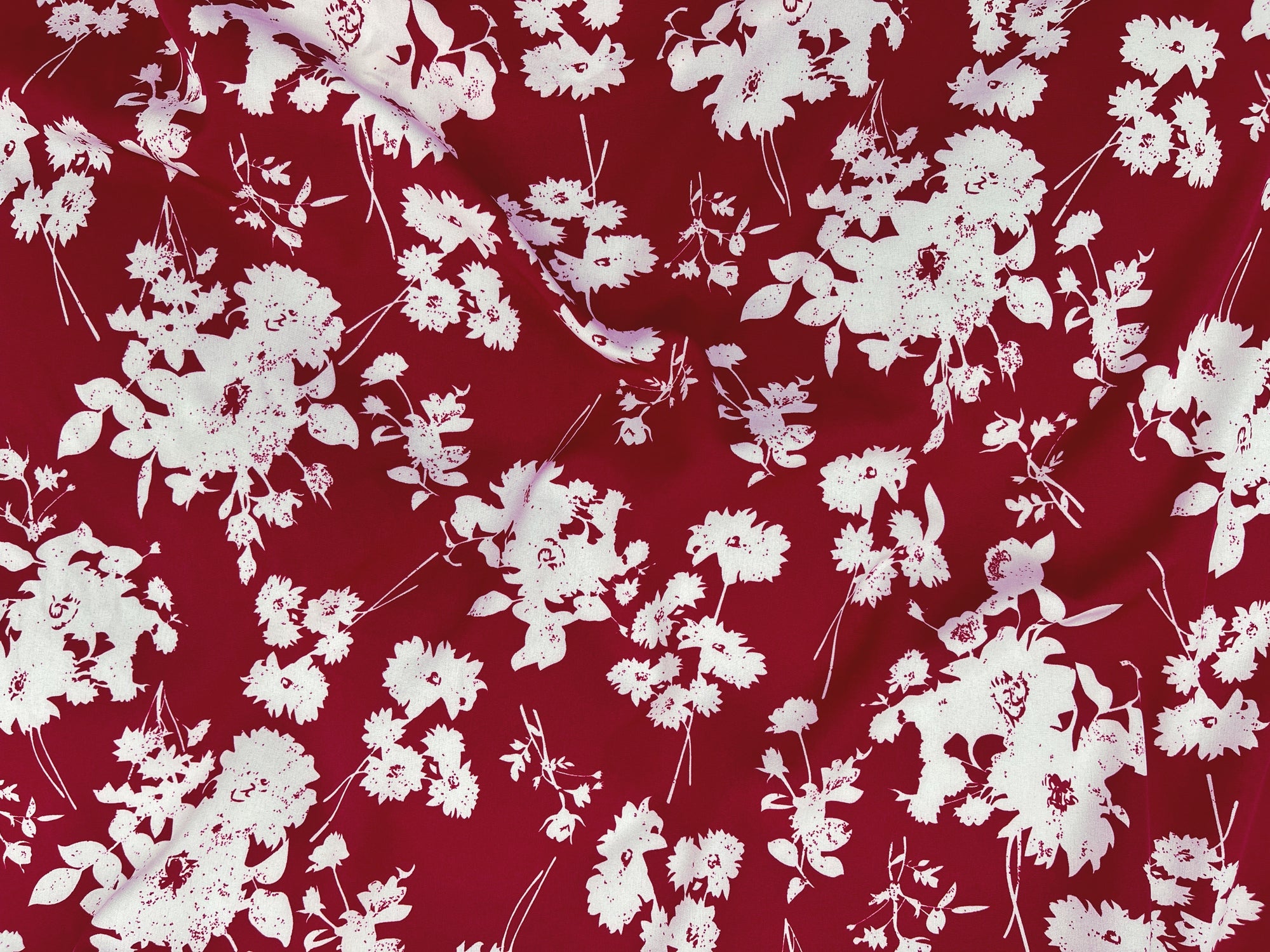 Floral Haze - Printed Crepe Fabric