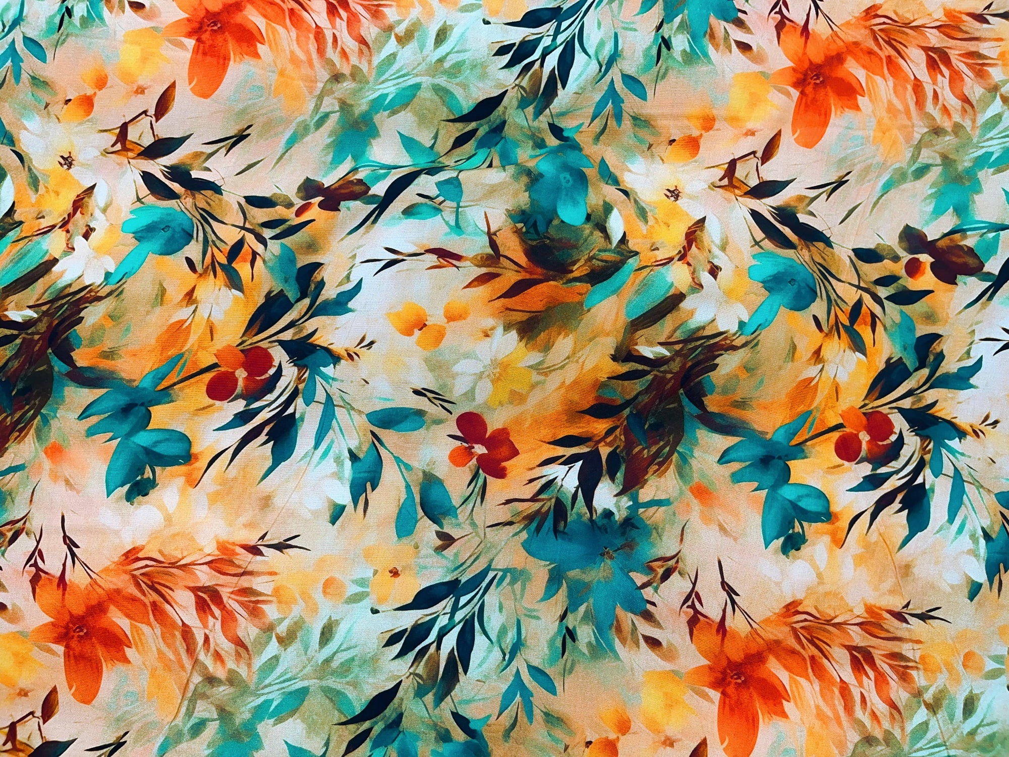 Digital Summer Viscose - Whispering Floral - Cheap Fabrics