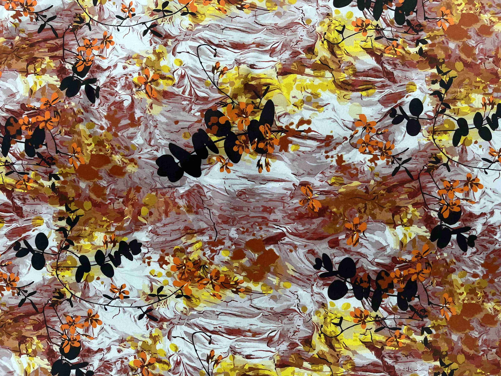 Florise - Printed Peachskin Fabric - Cheap Fabrics
